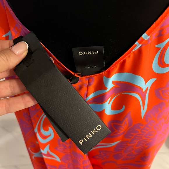 PINKO Motif-Print Halterneck Dress - Picture 10 of 13